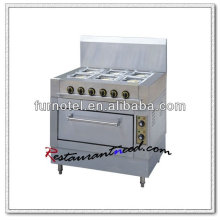 K066 With Electric Oven 6 Burners Euro Gas Stove